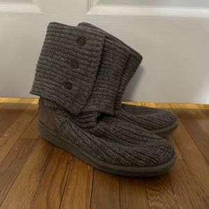 Grey Crochet Uggs